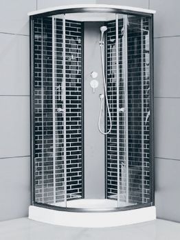 Душевая кабина ECO- 30 black  900*900*2150